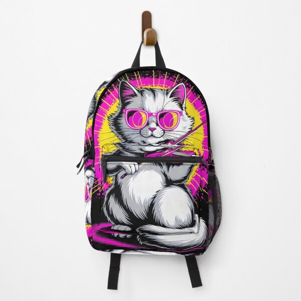 Item preview, Cool Cat Violinist – Neon Pop Art Music Vibe designed and sold by Sepinik.