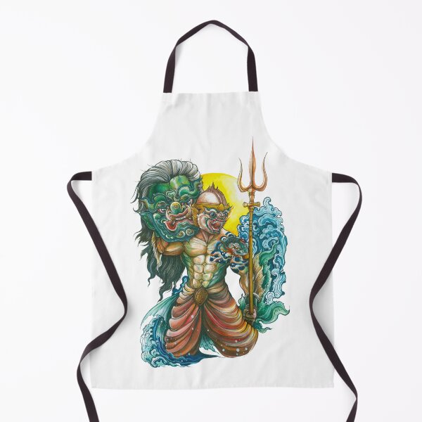 Item preview, Hanuman Spirit Guardian – Hand-Drawn Thai Mythical Sea Warrior Illustration designed and sold by JoynestStudioCo.