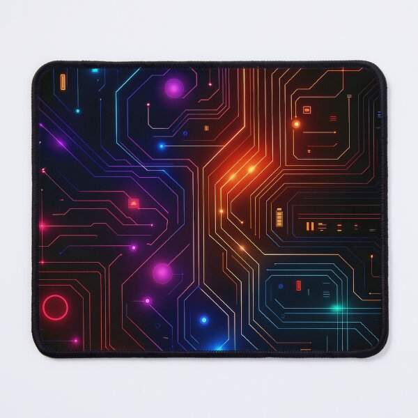 Item preview, Neon Circuit Flow designed and sold by Kaleidoscope Print.