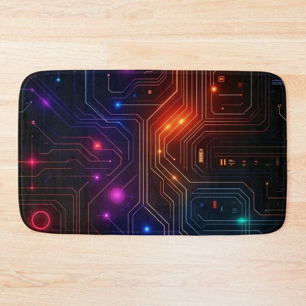 Item preview, Neon Circuit Flow designed and sold by Kaleidoscope Print.
