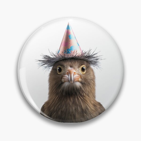 Item preview, Funny Kiwi bird Wearing Birthday Party Hat designed and sold by LazyOwlStore.