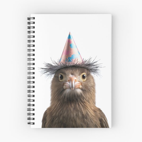 Item preview, Funny Kiwi bird Wearing Birthday Party Hat designed and sold by LazyOwlStore.