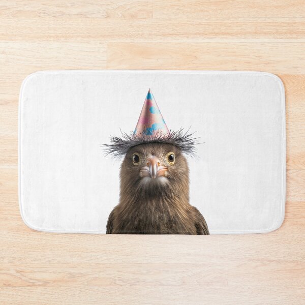 Item preview, Funny Kiwi bird Wearing Birthday Party Hat designed and sold by LazyOwlStore.