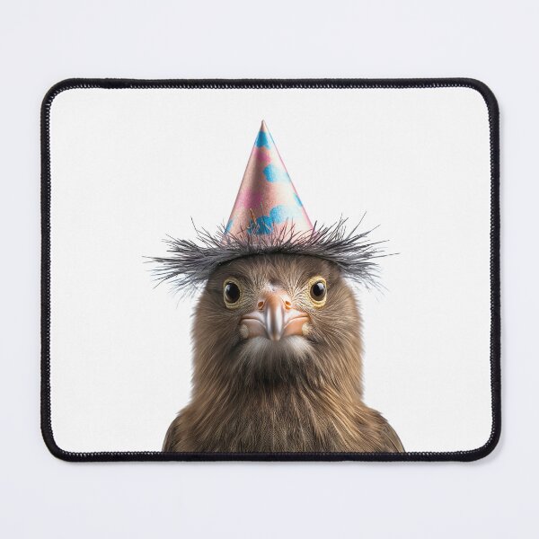 Item preview, Funny Kiwi bird Wearing Birthday Party Hat designed and sold by LazyOwlStore.