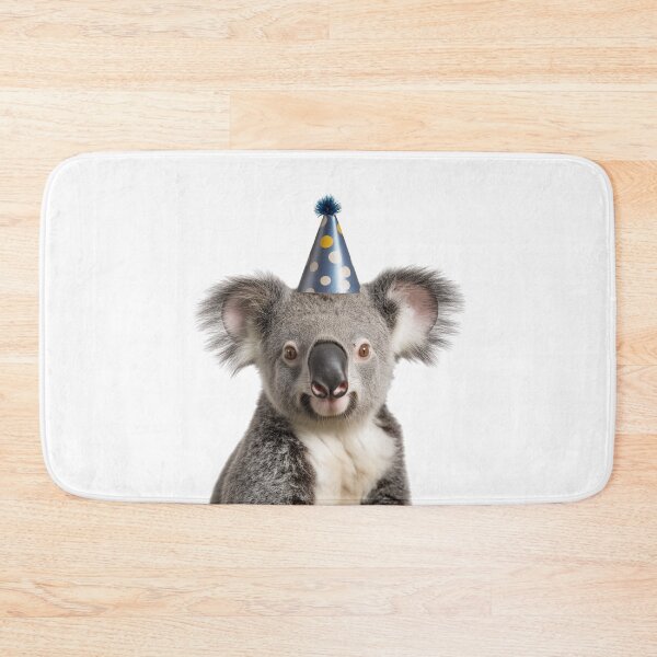 Item preview, Funny Koala Wearing Birthday Party Hat designed and sold by LazyOwlStore.