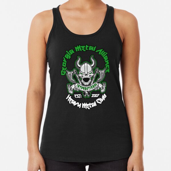 Aperçu de l'œuvre Georgia Metal Alliance Int'l H.M.C. (Variante verte - LIMITÉE) ! créée et vendue par Skally Cap Hooligans©.