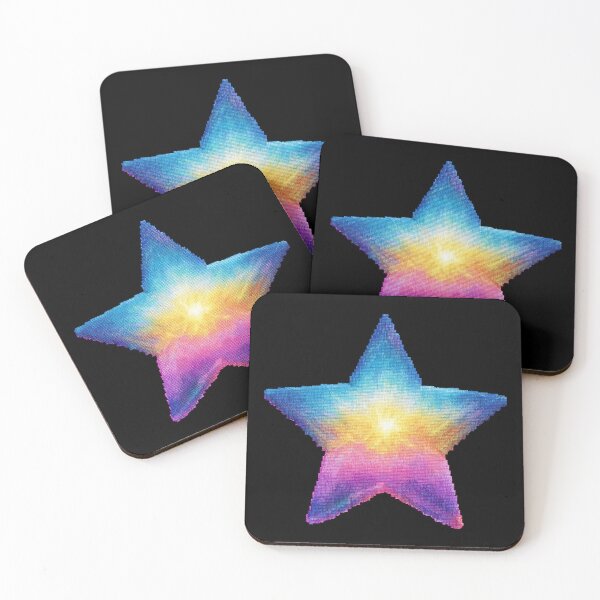 Item preview, Radiant Pixel Star: Rainbow color designed and sold by BlissxPals.