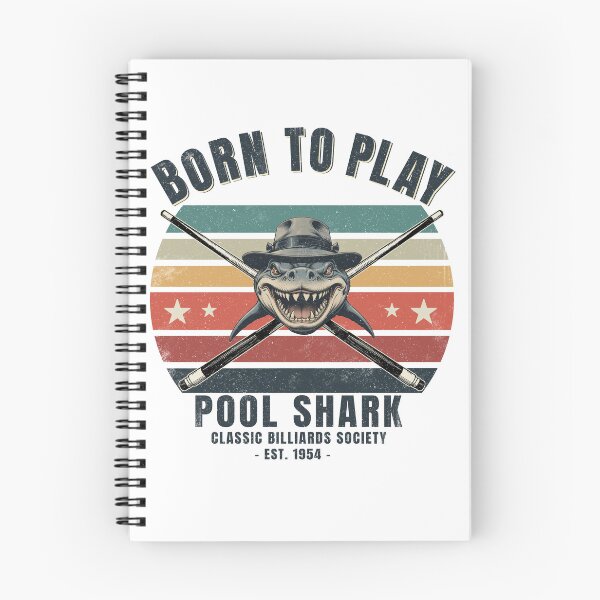 Artikelvorschau, Pool Shark – Geboren zum Billardspielen (Retro-Vintage-Stil) entworfen und verkauft von Derlek.