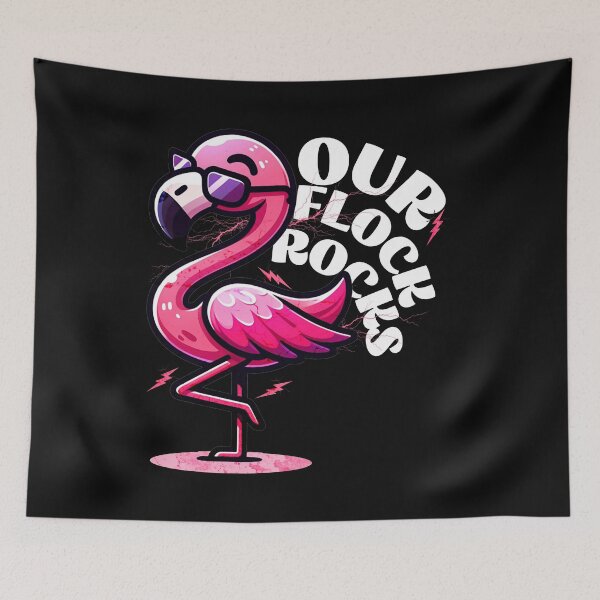 Item preview, Hot Flamingos designed and sold by Belarte.shop.