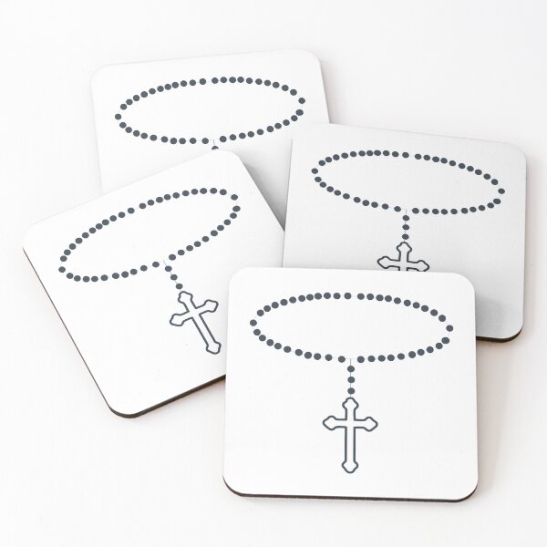 Item preview, Holy Cross Silhouette and Mother Mary Line Art | Minimalist Catholic Design designed and sold by CrossCrafted.