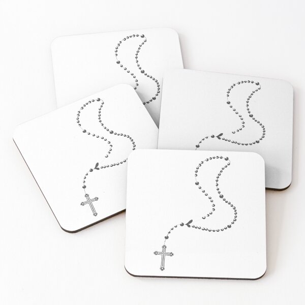 Item preview, Holy Cross Silhouette and Mother Mary Line Art | Minimalist Catholic Design designed and sold by CrossCrafted.