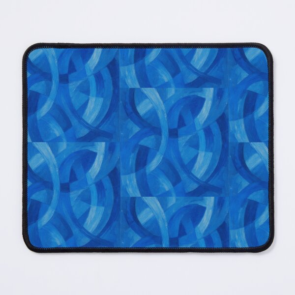 Item preview, Modern Abstract Blue Waves Pattern | Contemporary Geometric Art Design designed and sold by Elviqus Shop.