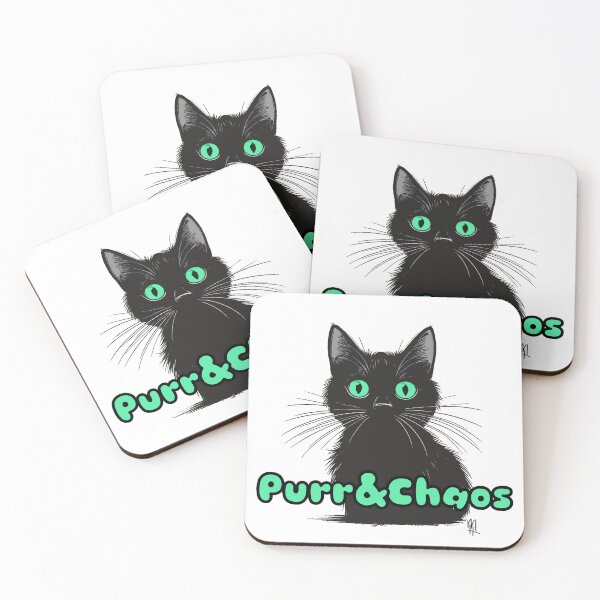 Item preview, Purr & Chaos - cat designed and sold by maggiehuth.