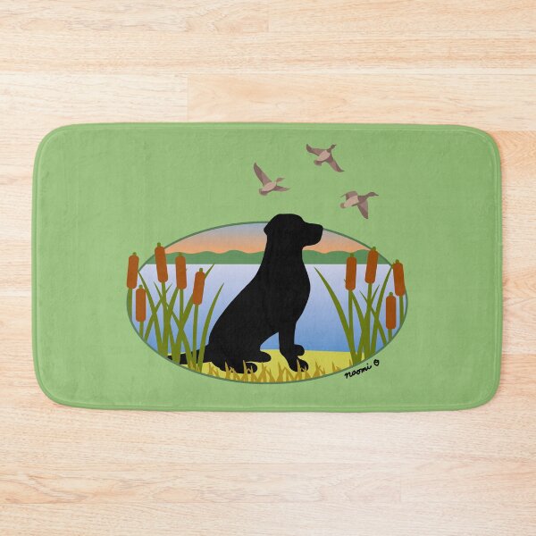 Item preview, Black Labrador Retriever Hunting Dog Sunset designed and sold by HappyLabradors.