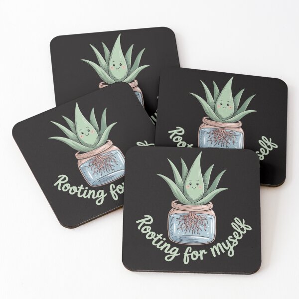 Item preview, Rooting for Myself – Happy Aloe Plant Cartoon Sketch designed and sold by Slavicsoul.