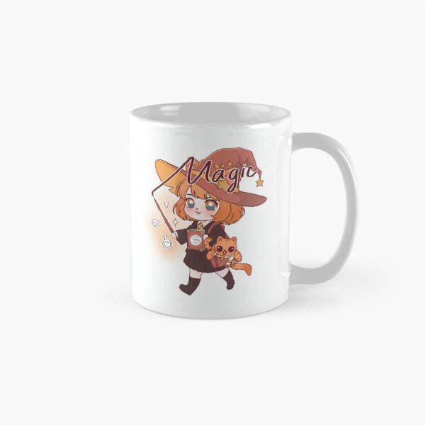 Item preview, Huffle House Witch Girl and Magic Cat – Kawaii Wizard Vibes designed and sold by BGMeYou.