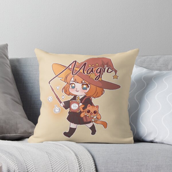 Item preview, Huffle House Witch Girl and Magic Cat – Kawaii Wizard Vibes designed and sold by BGMeYou.