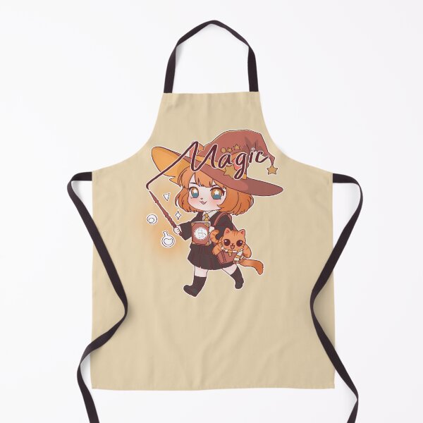 Item preview, Huffle House Witch Girl and Magic Cat – Kawaii Wizard Vibes designed and sold by BGMeYou.