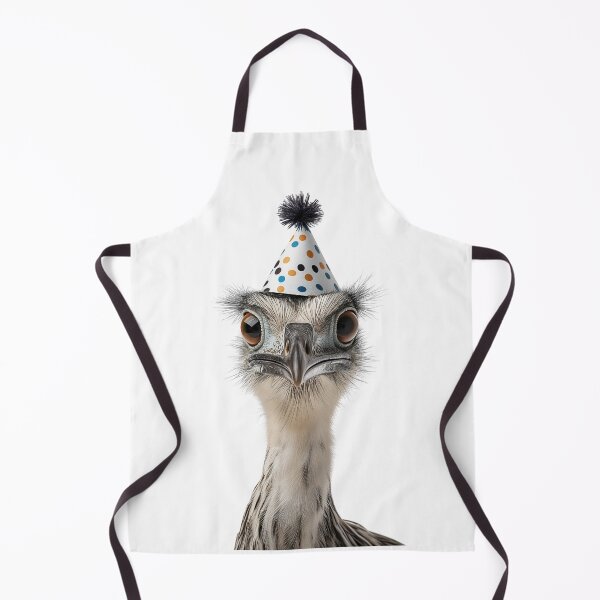 Item preview, Funny Kori Bustard bird Wearing Birthday Party Hat designed and sold by LazyOwlStore.
