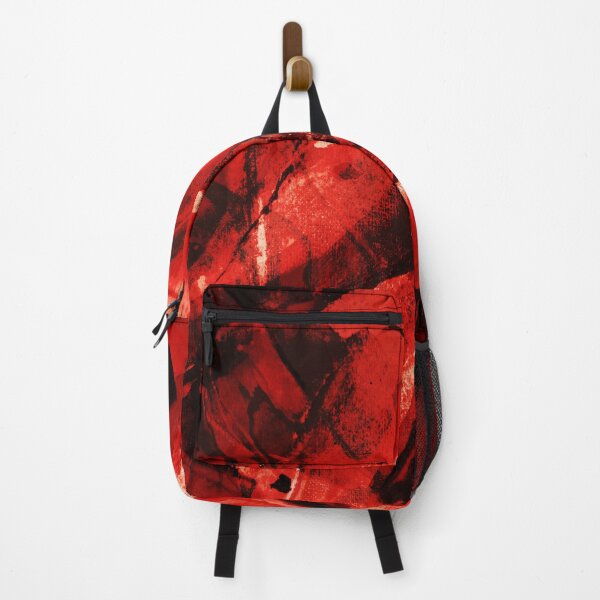 Item preview, Abstract Vivid red and black shapes and strokes designed and sold by NickDedidis.