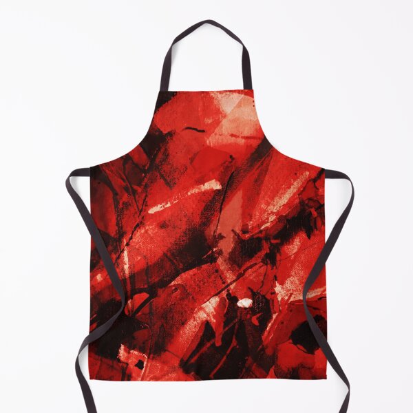 Item preview, Abstract Vivid red and black shapes and strokes designed and sold by NickDedidis.