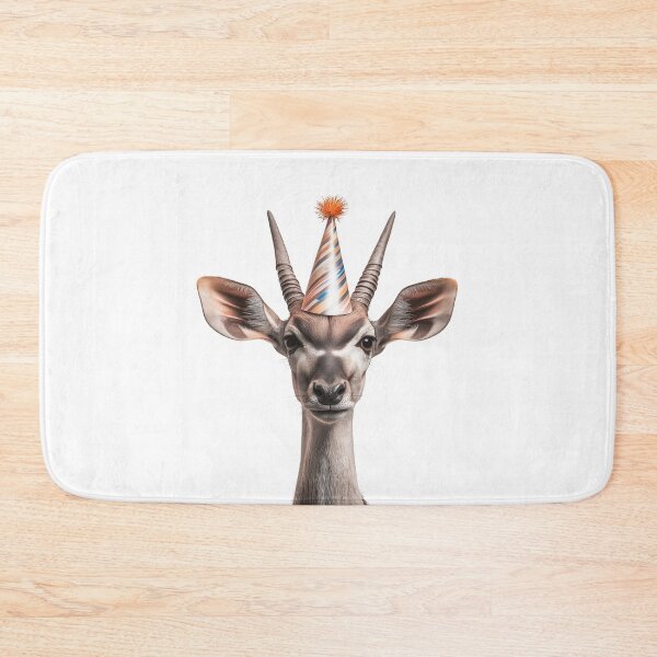Item preview, Funny Kudu Wearing Birthday Party Hat designed and sold by LazyOwlStore.