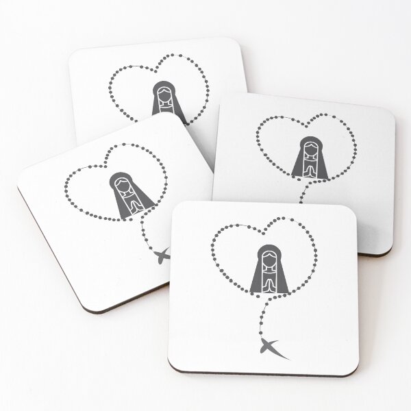 Item preview, Holy Cross Silhouette and Mother Mary Line Art | Minimalist Catholic Design designed and sold by CrossCrafted.