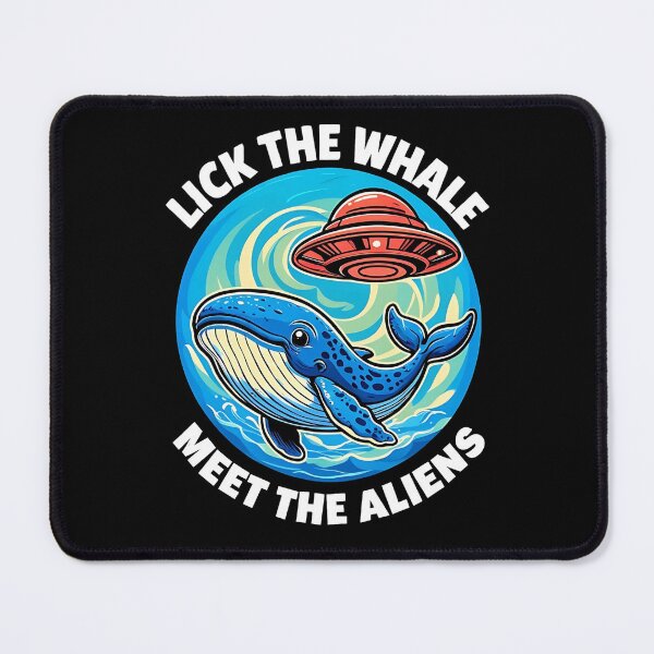 Item preview, Lick the Whale Meet Aliens Funny UFO Whale Design designed and sold by JerdbordinShop.