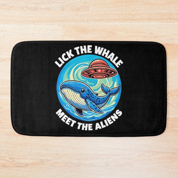 Item preview, Lick the Whale Meet Aliens Funny UFO Whale Design designed and sold by JerdbordinShop.