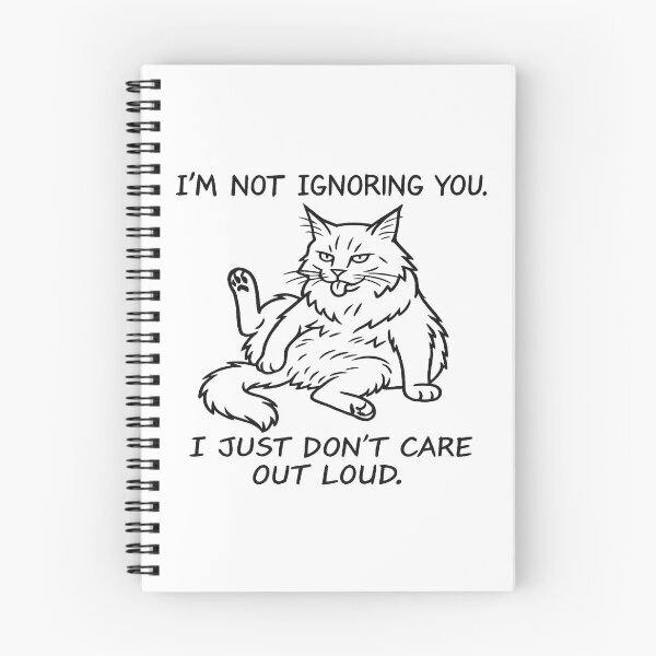 Item preview, I’m not ignoring you.I just don’t care — out loud. – Humorous Card for Introverts – Witty Minimalist Style designed and sold by JustMeditateIt.