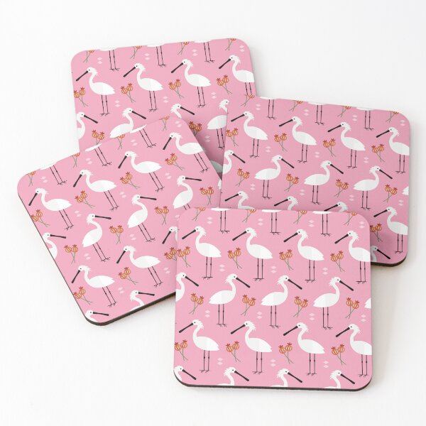 Item preview, Spoonbills on pink designed and sold by reneesillus.
