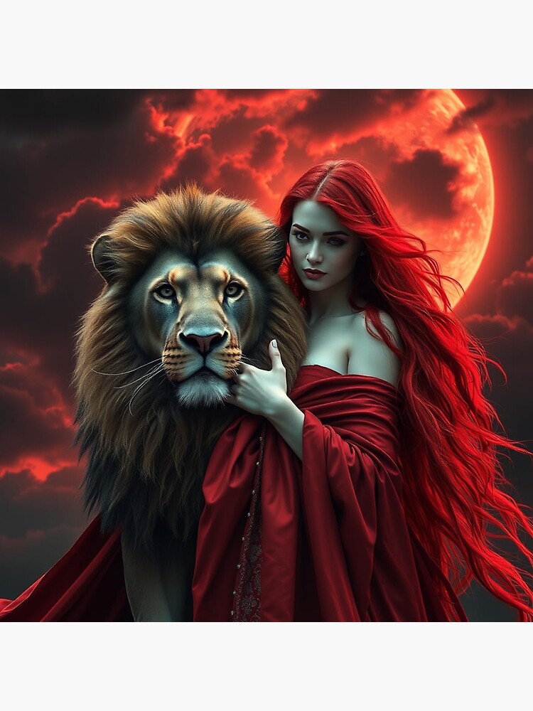 Thumbnail 3 of 3, Poster, Lion Queen designed and sold by LenCarol.