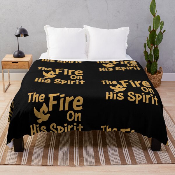 Item preview, Pentecost Sunday Art – Holy Spirit Dove with Flames of Fire Christian Design designed and sold by CrossCrafted.