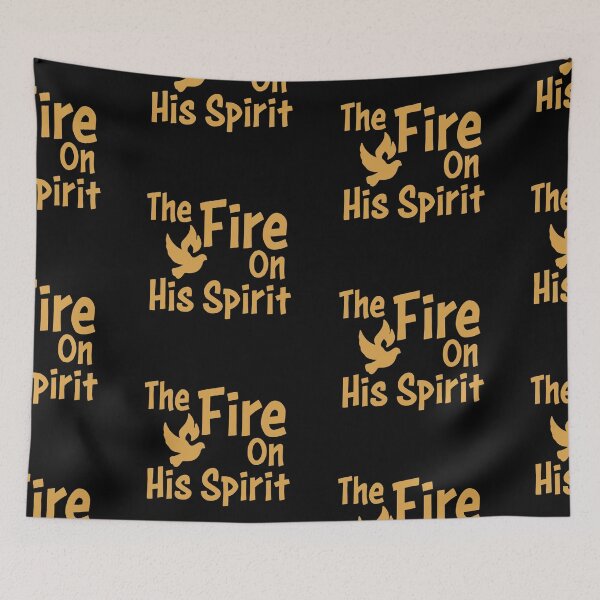 Item preview, Pentecost Sunday Art – Holy Spirit Dove with Flames of Fire Christian Design designed and sold by CrossCrafted.
