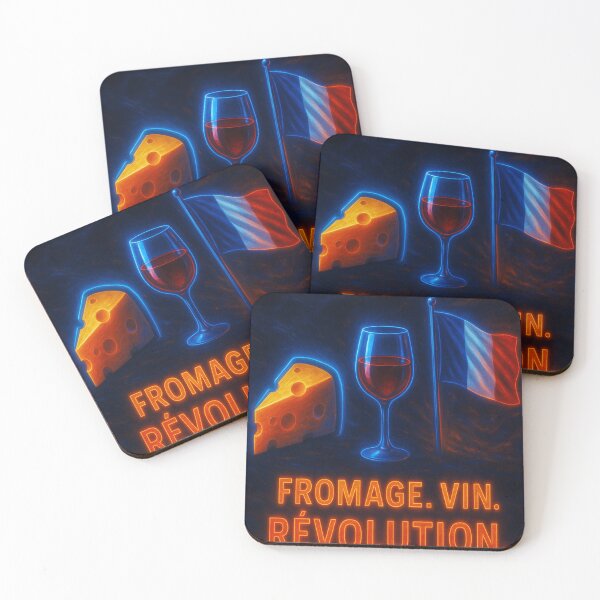 Item preview, Fromage. Vin. Revolution. – French Pride in neon designed and sold by StudioCultura.