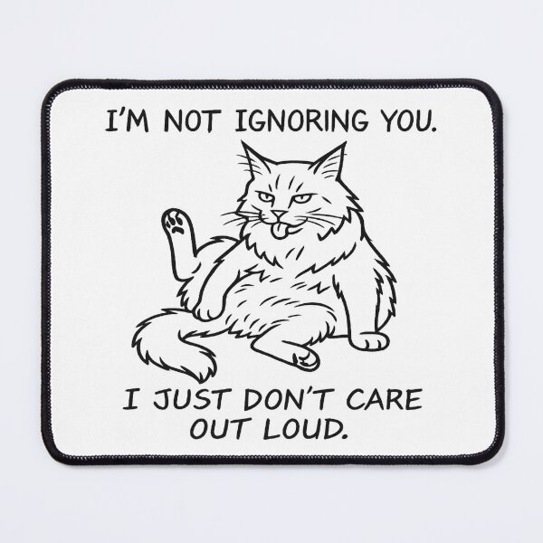 Item preview, I’m not ignoring you. I just don’t care — out loud. – Laptop Skin for Introverts – Chic and Witty Design   designed and sold by JustMeditateIt.