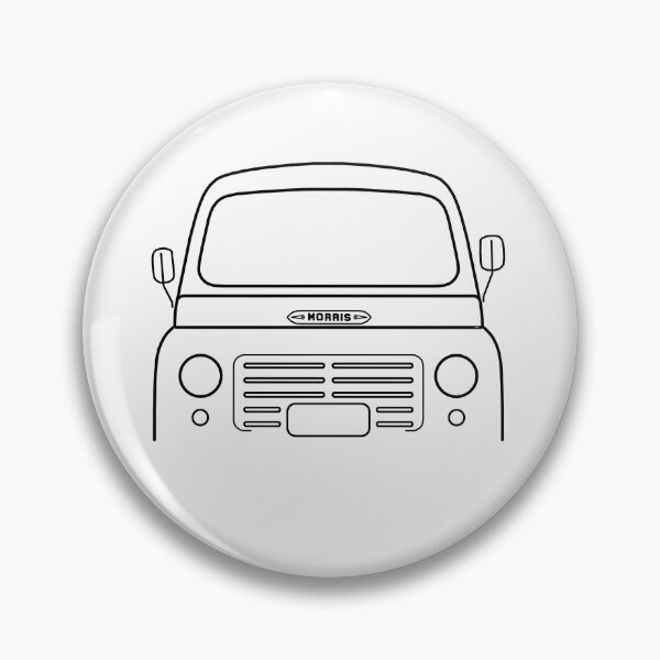 Item preview, Morris J2 classic 1960s British van black outline designed and sold by soitwouldseem.