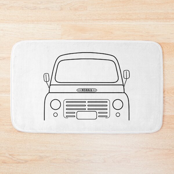 Item preview, Morris J2 classic 1960s British van black outline designed and sold by soitwouldseem.
