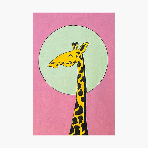 Item preview, Giraffe moon-bathing. designed and sold by Artisannedesign.