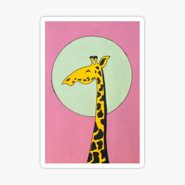 Artikel-Vorschau von Giraffe beim Mondbaden., designt und verkauft von Artisannedesign.