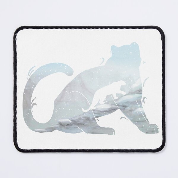 Item preview, snow leopard silhouette designed and sold by Anna Ink.