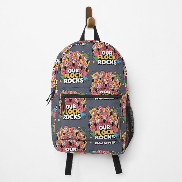 Item preview, Our Flock Rocks Tropical Pink Group Of Flamingos designed and sold by SurrealArtSzysz.