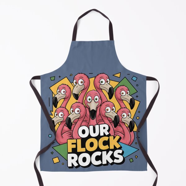 Item preview, Our Flock Rocks Tropical Pink Group Of Flamingos designed and sold by SurrealArtSzysz.