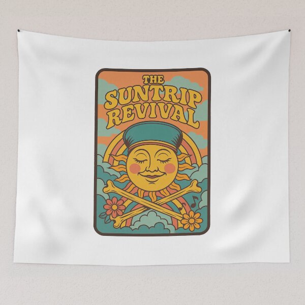 Item preview, The Suntrip Revival – Psychedelic Retro Indie Band Design designed and sold by bilgeoisa.