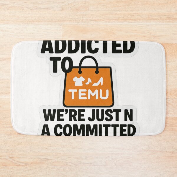 Item preview, Temu Relationship Meme with Orange Shopping Bag designed and sold by Places On Earth.