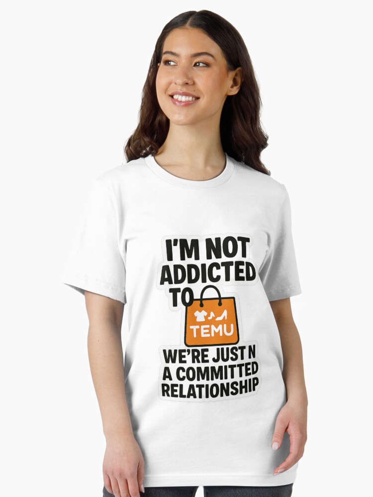 Temu Relationship Meme with Orange Shopping Bag