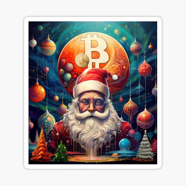 Santa Clause BTC Sticker