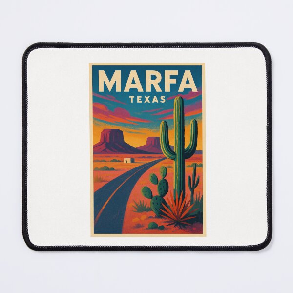 Item preview, Marfa Texas Highway with Mountains and Sunset Sky designed and sold by Places On Earth.