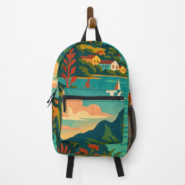 Item preview, Coromandel Town New Zealand with Mountain and Boats designed and sold by Places On Earth.