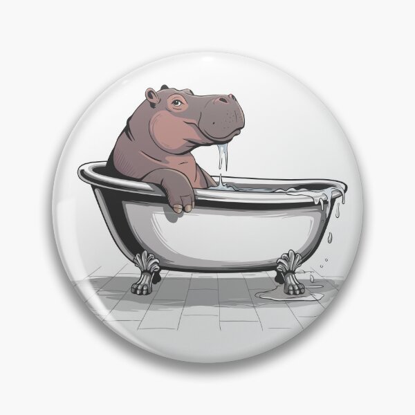 Item preview, Hippo Bath designed and sold by Angry Swan Designs.